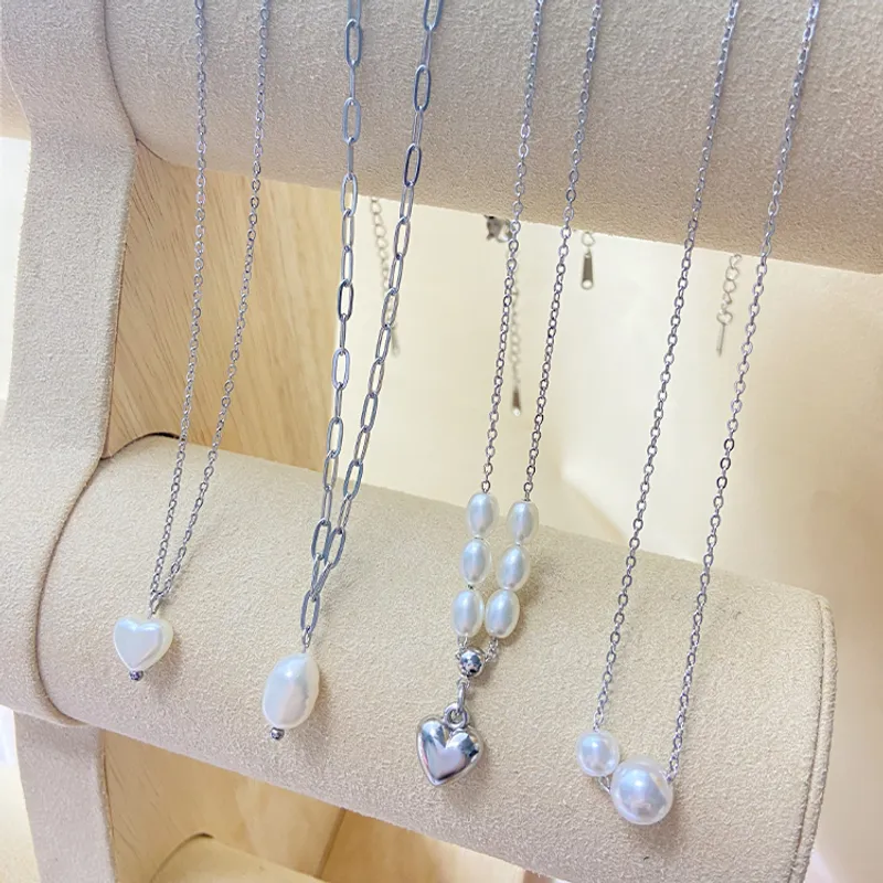 Elegant Princess Stainless Steel Alloy Pendant Necklace