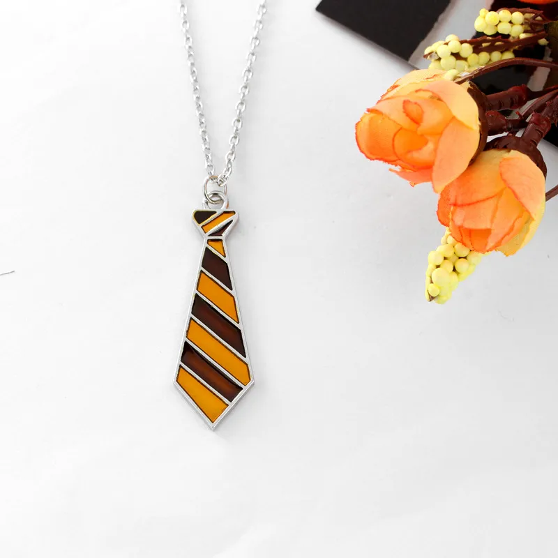 Colorful Tie Pendant Necklace