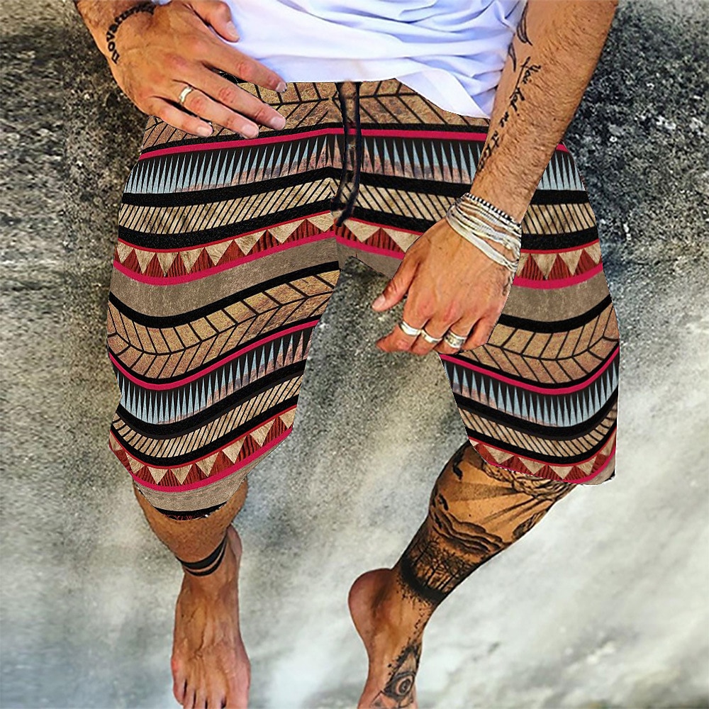 Swim Shorts with Drawstring, Soft and Breathable Fit
