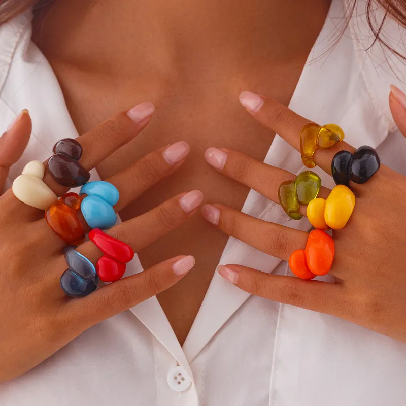 Simple Geometric Resin Plating Rings