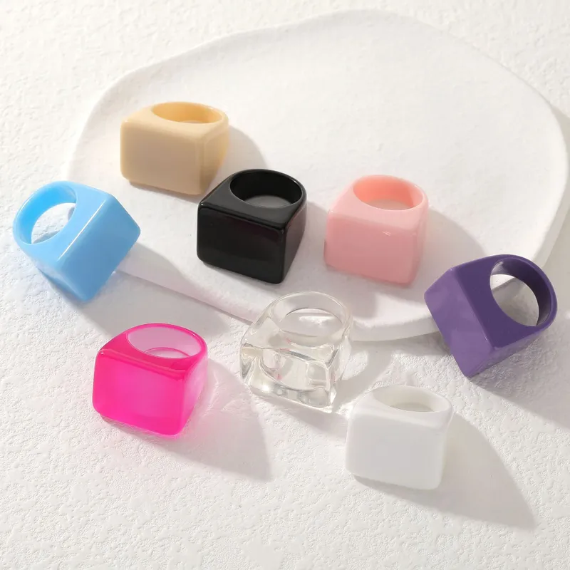 Geometric Resin Rings
