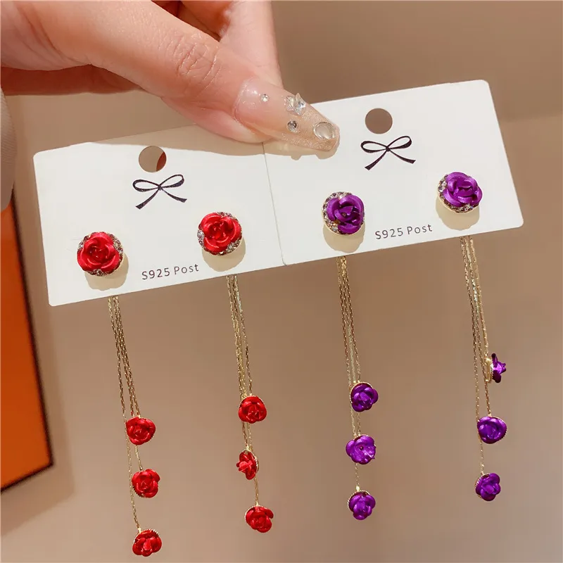 Flower Drop Earrings
